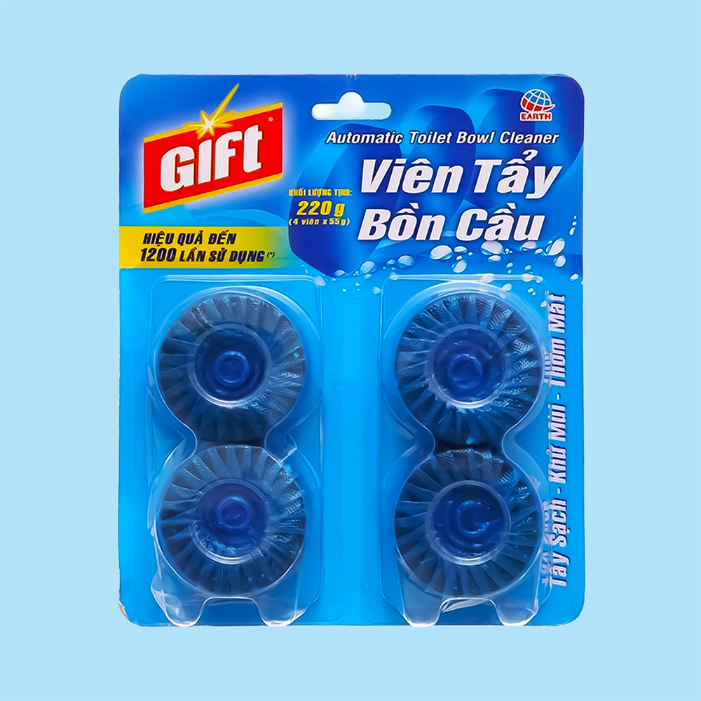 Viên tẩy bồn cầu Gift (4 viên/vỉ)